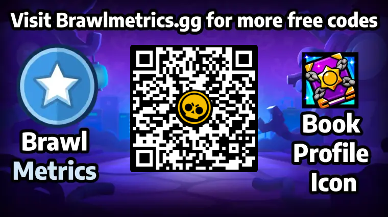 Free QR code to redeem Book Profile Icon in Brawl Stars